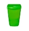 Корзина д/мусора LIME 23л подвесная с держателем мешка зеленая, арт. 974234